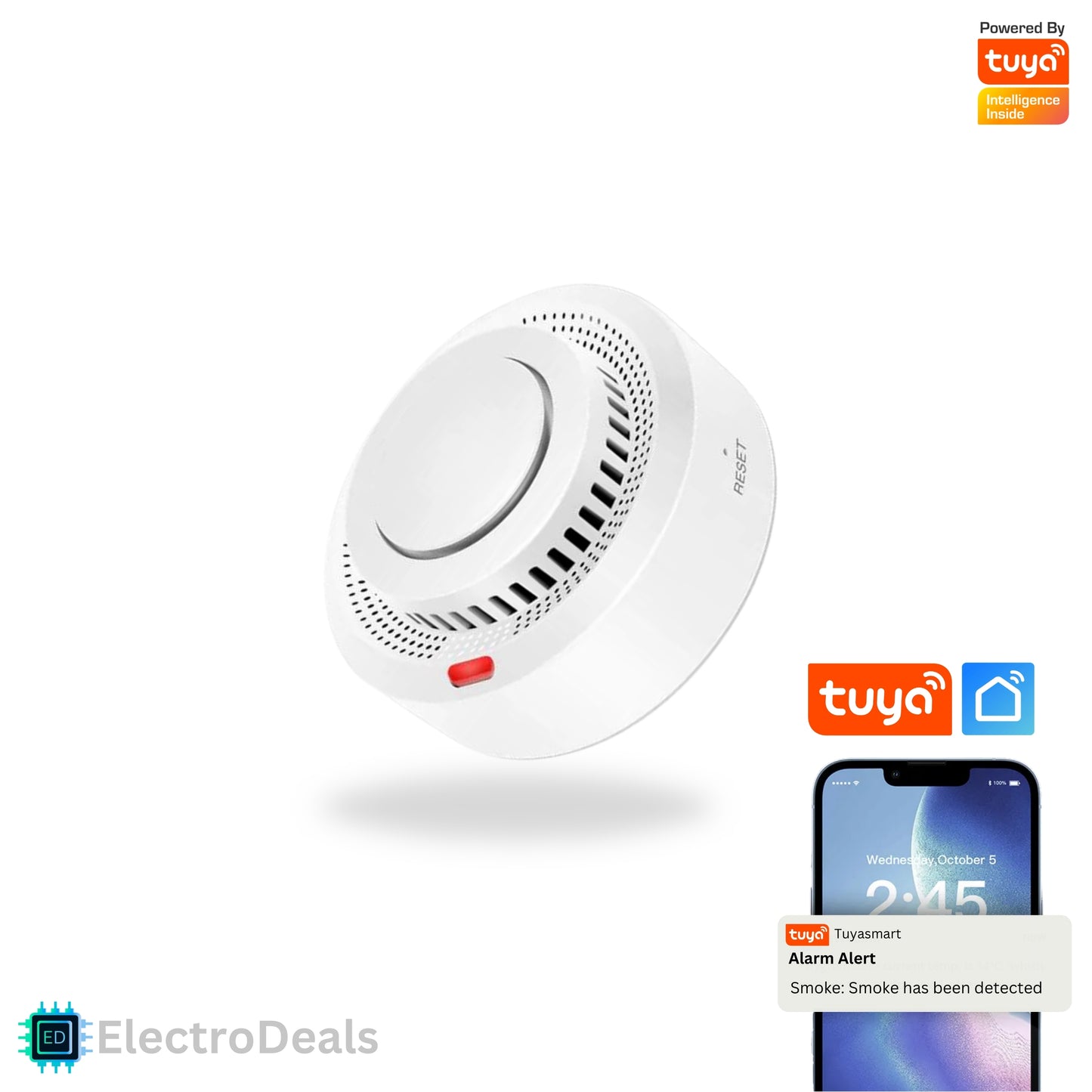 Tuya wifi smoke detector