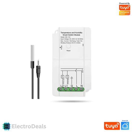 Tuya 2-channel switch & temperature sensor